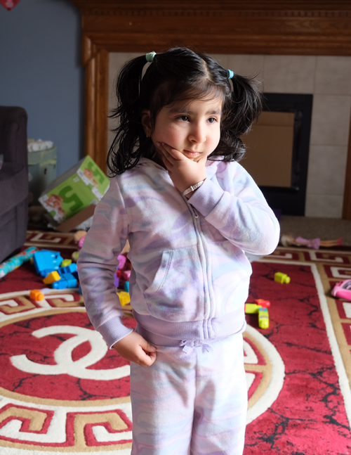 Kripa poses for a photo in her Reynoldsburg home.