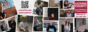 A photo collage featuring images of children, teens and adults featured in the 2025 Annual Report